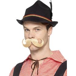 SMIFFYS - Zwarte Beierse hoed met Duitse rand voor volwassenen - Hoeden > Overige